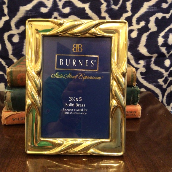 Classic Vintage Solid Brass Burnes of Boston Frame